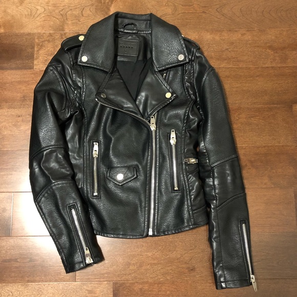 BlankNCY Leather Biker Jacket - Picture 1 of 7